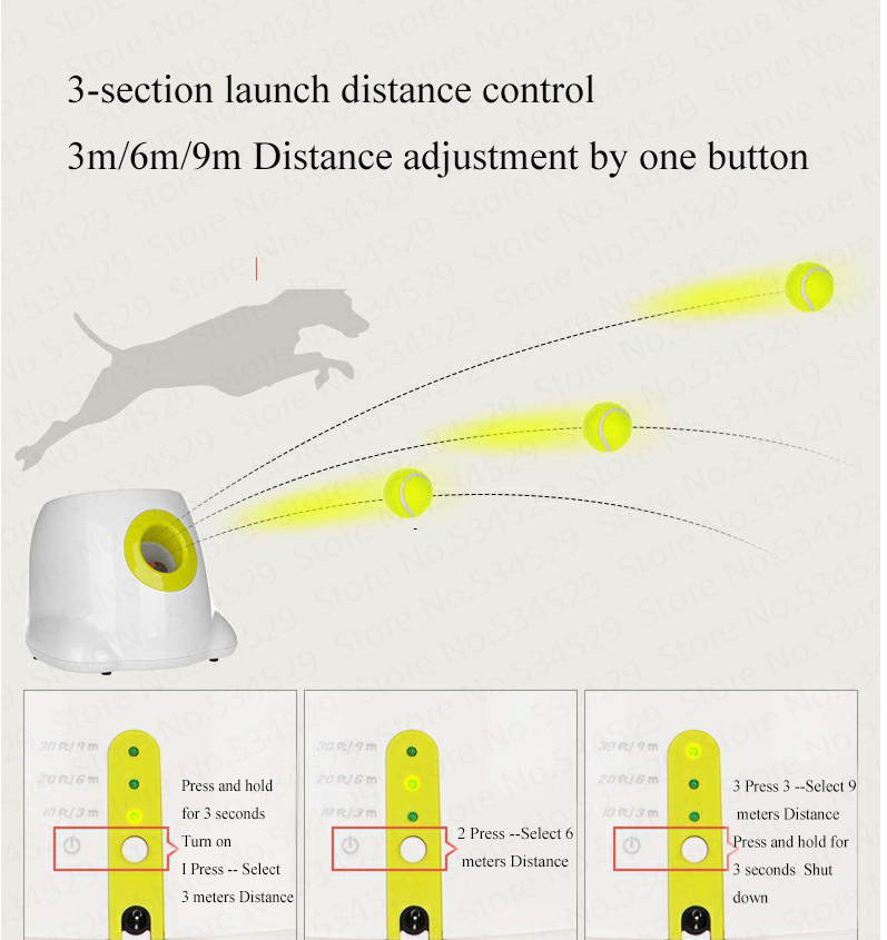 Automatic Interactive Ball Launcher - Classic White